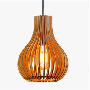 Pendente Madeira Globo Pequeno