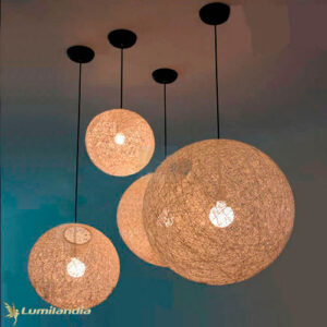 Pendente de Fibra Natural de Juta Ninho