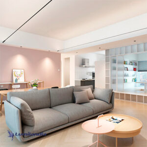 Perfil Suspenso Linear Tensionado Luz Direta ou Indireta Conectado Entre Dois Pontos de Até 3, 6, 9, 12, 16 ou 20 Metros