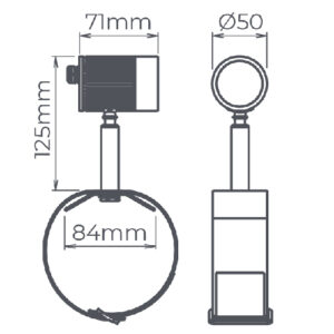 Spot Focco com Cinta com LED Integrado