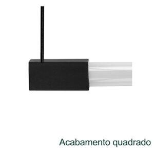 Pendente Tubular para 2 Lâmpadas Tubo LED