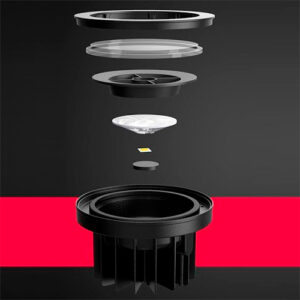 Embutido de Piso Solo com LED Integrado