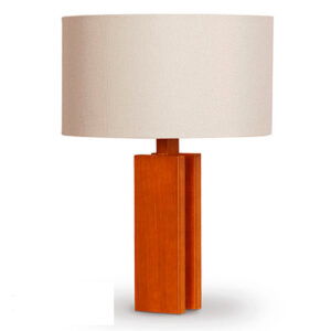 Abajur Sala Barras Paralelas de Madeira