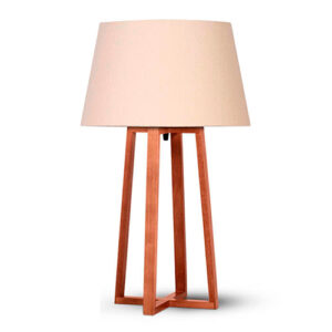 Abajur Sala de Madeira 4 Linhas