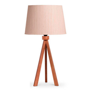 Abajur Sala de Madeira Triple