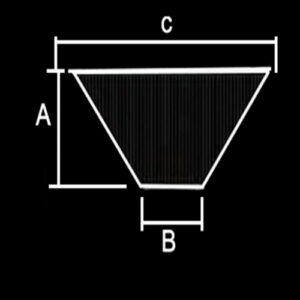 Difusor Cone Prismático em Policarbonato