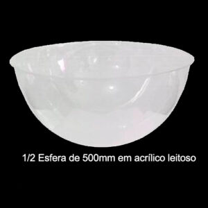 2 de 500mm em Acrílico Leitoso