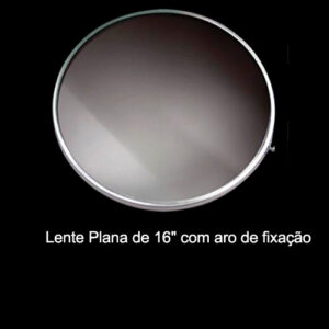 Lente Circular Plana 16" com Moldura