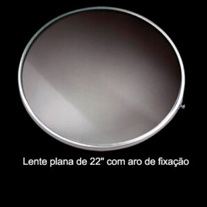 Lente Circular Plana 22" com Moldura