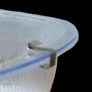 Lente Plana Acrílico 12'' com Presilhas para Prismático