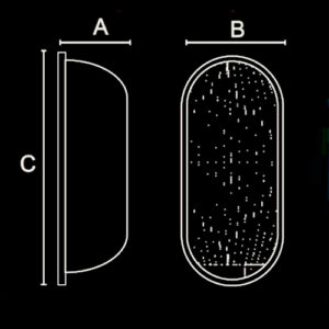 Lente Prismática em Policarbonato para Reposição em Arandela Tartaruga