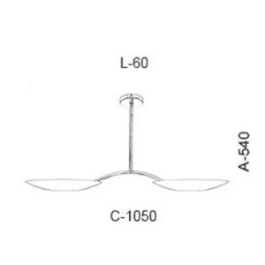 Luminária Lustre Moderno Pratos Duplos