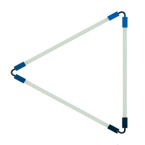 Luminária Tubular Contínua Lâmpada LED Slim Triângulo