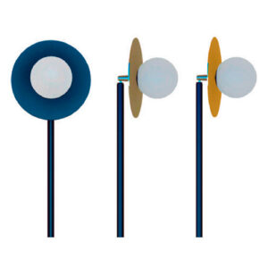 Luminária de Chão Coluna Alumínio com Globo Articulado