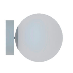 Luminária de Parede Arandela Base Simples com Globo Grande