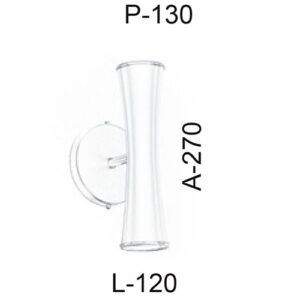 Luminária de Parede Arandela Cone Duplo 2 Lâmpadas