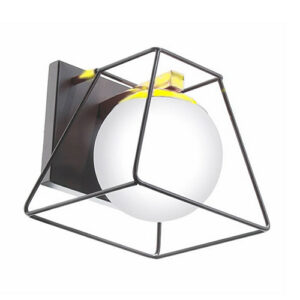 Luminária de Parede Arandela Moderna Globo Trapézio Aramado