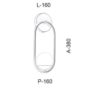 Luminária de Parede Arandela Oval com Globo