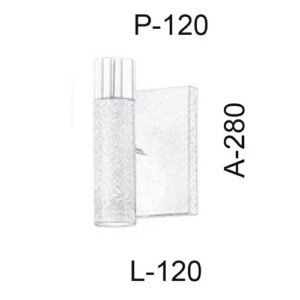 Luminária de Parede Arandela Reta Foco Dublo