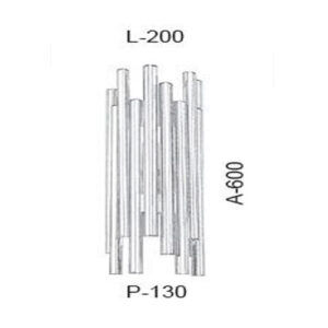 Luminária de Parede Arandela Tubos 4 Lâmpadas