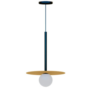 Luminária de Teto Pendente com Rebatedor de Acrílico