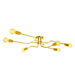 Luminária de Teto Plafon com 6 Hastes Tijas