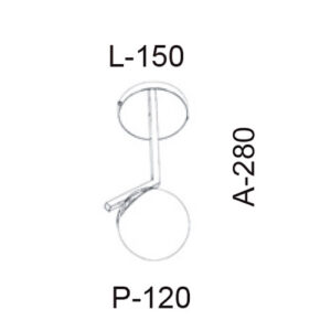 Luminária de Teto Plafon com Globo Ângulo 135°