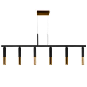 Lustre Pendente 6 Dicroicas Tubulares