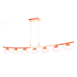 Lustre Pendente 7 Globos Linear Arcado