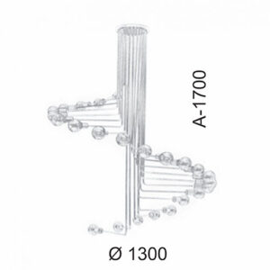 Lustre Pendente Espiral 24 Lâmpadas