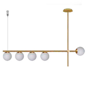 Lustre Pendente L 5 Globos Jabuticaba