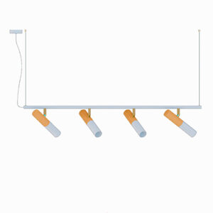 Lustre Pendente Linear 4 Spots Mini Dicroica