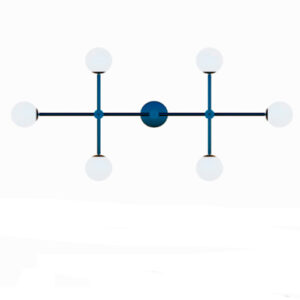 Lustre Pendente Linear 6 Globos