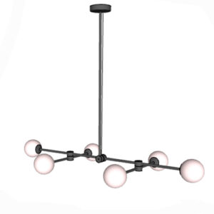 Lustre Pendente Linear 6 Globos