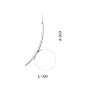 Lustre Pendente Moderno Meia Lua com Globo