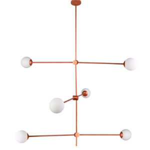 Lustre Pendente Reto Cruzado Globos