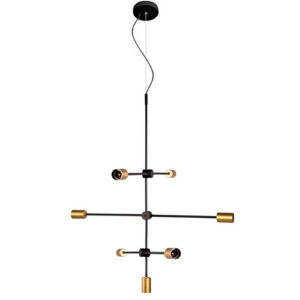 Lustre Pendente Tija 5 Lâmpadas