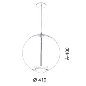 Pendente Bolha Globo de Vidro com LED Integrado