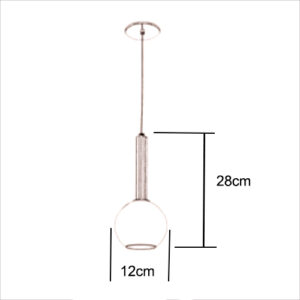 Pendente Moderno Globo Solitário 12cm