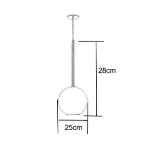 Pendente Moderno Globo Solitário 25cm