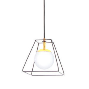 Pendente Moderno Globo Trapézio Aramado