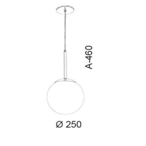 Pendente Moderno com Globo de Vidro