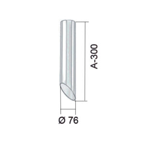 Plafon Moderno Tubular Chanfrado 30cm