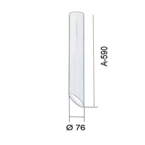 Plafon Moderno Tubular Chanfrado 59cm