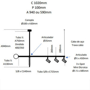 lustre_venus_1_globo_3_spots-detalhe