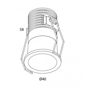 Luminária Spot Embutir Potencia 5W