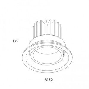 Luminária Spot de Embutir Potenzia 20W