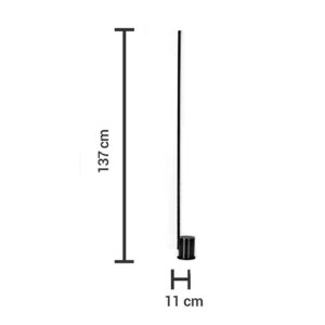Luminária de Chão Coluna Fit com LED Integrado