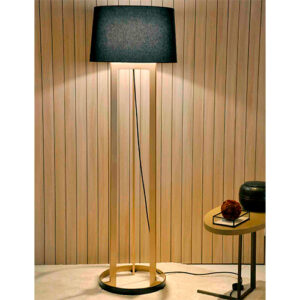 Luminária de Chão Coluna Tripé Único com LED Integrado