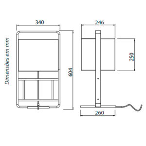 Luminária de Mesa Abajur Balla